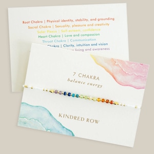 Chakra Rainbow Natural Healing Crystal Gemstone Bracelet, Beaded Bracelet, Friendship Bracelet, Good Vibes
