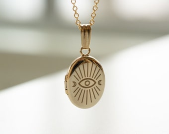 Chakra Lava Stone Ball Evil Eye Twist Ball Hollow Open Locket Pendant Necklace Chakra Lava Stone Ball Evil Eye Twist Ball Hollow Open Locket Pendant Necklace