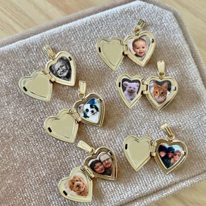 Name Personalized Heart Mini Locket, Minimalist Personalized Gifts, Engravable Necklace Locket image 3