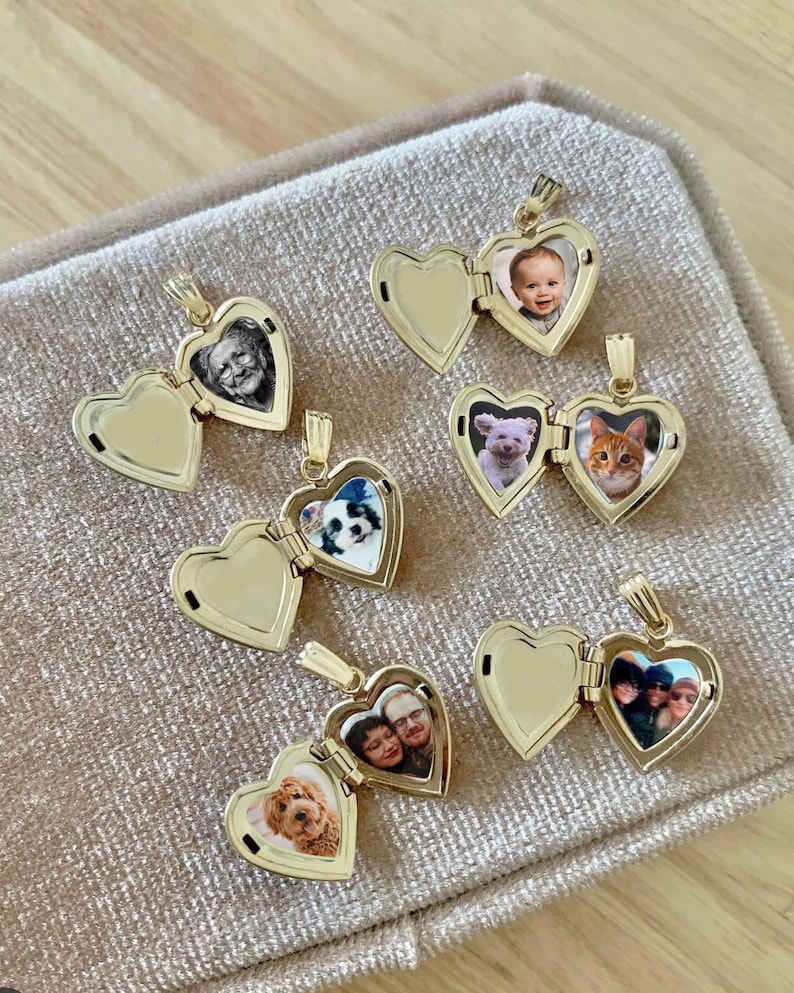 Name Personalized Heart Mini Locket, Minimalist Personalized Gifts, Engravable Necklace Locket image 3