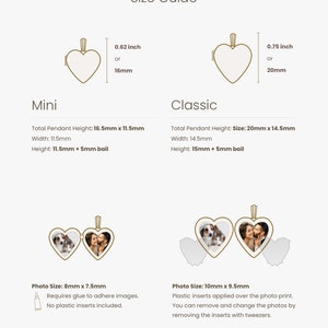 Gold Filled Heart Locket, Photo Necklace, Minimalist Personalized Gifts image 5