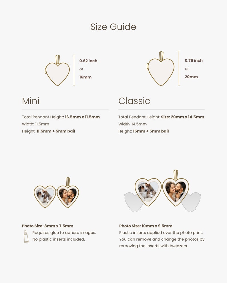 Gold Filled Heart Locket, Photo Necklace, Minimalist Personalized Gifts image 5