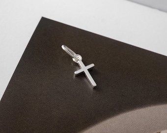 Sterling Silver Cross Charm, Spiritual and Religious Charm