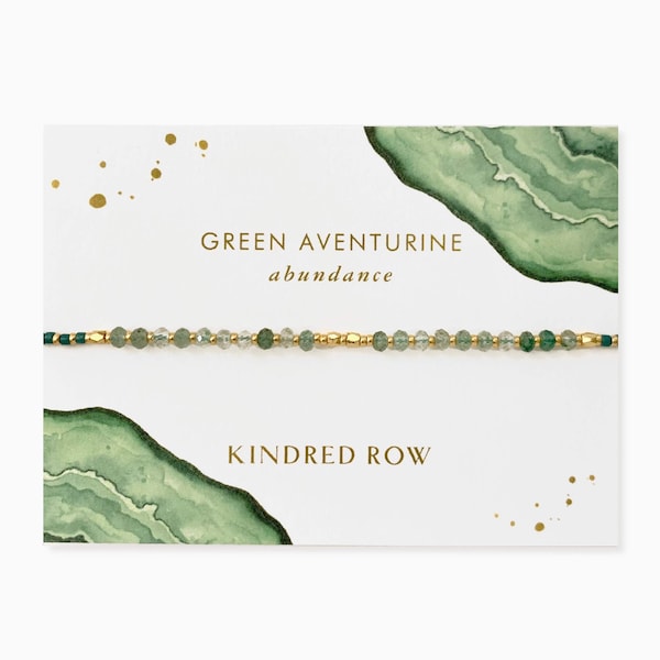 Green Aventurine Natural Healing Crystal Gemstone Bracelet, Lucky Bracelet, Friendship Bracelet