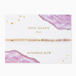 Rose Quartz Natural Healing Crystal Gemstone Bracelet, Bead Bracelet, Friendship Bracelet