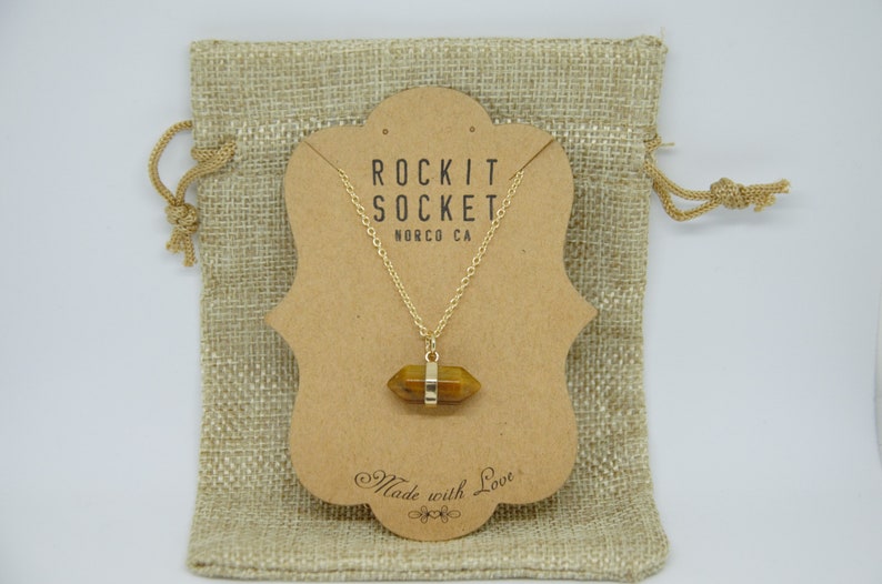 Tigers Eye Crystal Necklace!!