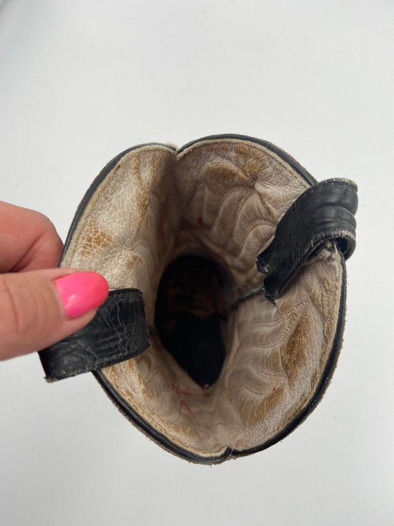 Beige and black men's boots from real python leat… - image 10