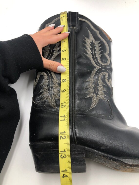 Black men's boots from real leather vintage boots… - image 8