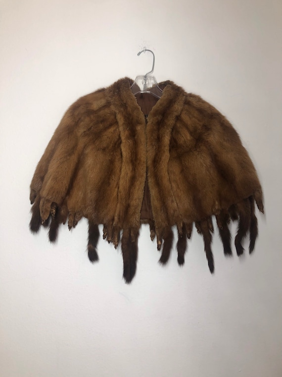 Bolero size S real fur bolero fox bolero with hook