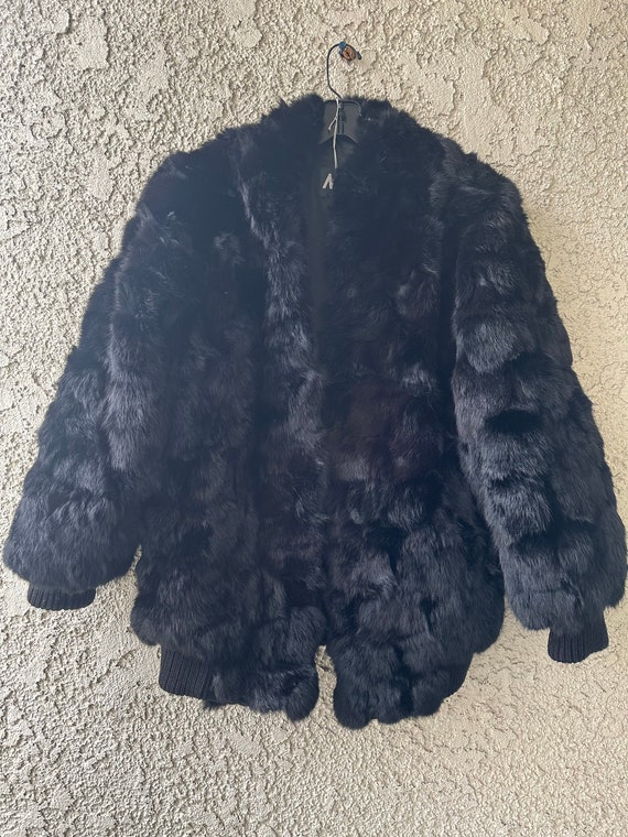 Black rabbit bomber size M/L. - image 1