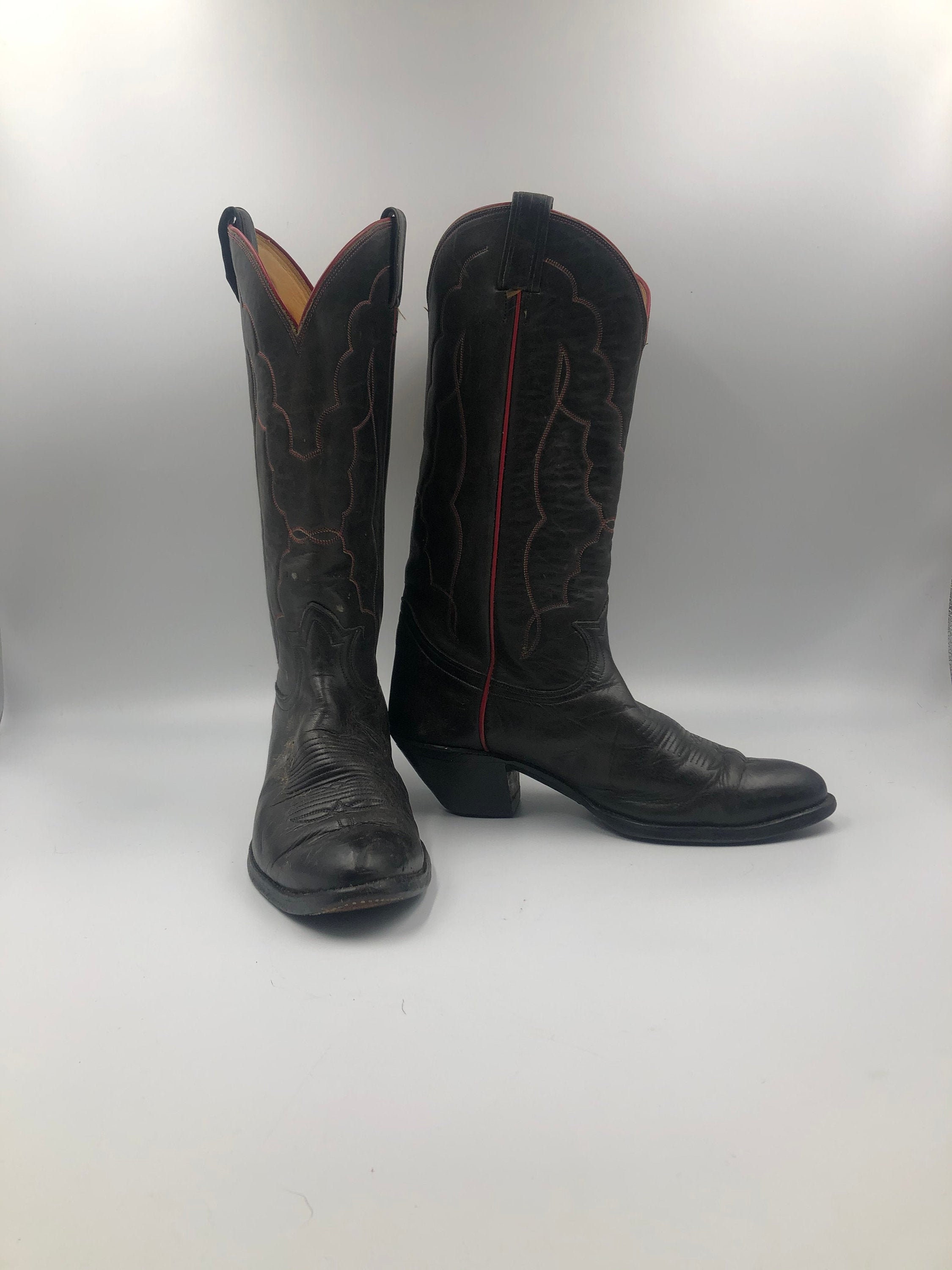 Men's 3 inch heel cowboy boots discount