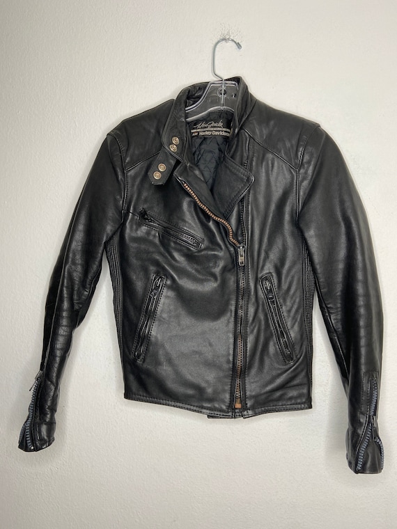 Motorcycle leather jacket women size small