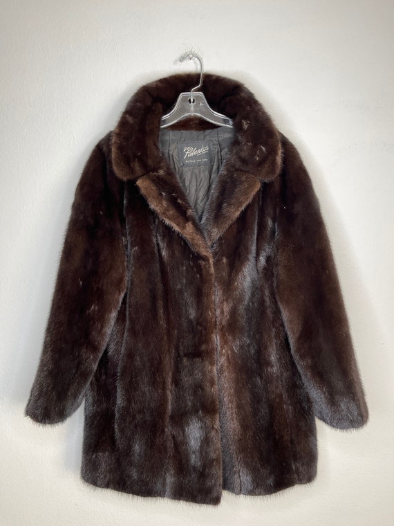 Mink fur coat size large
