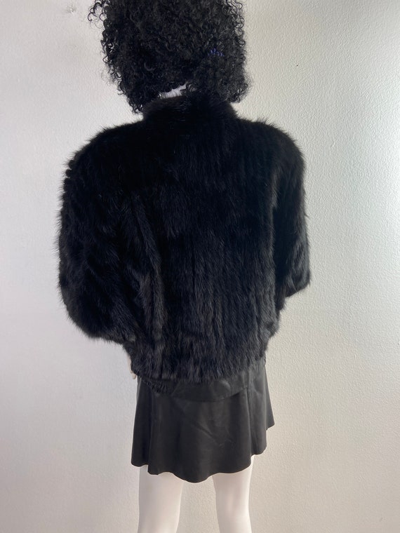 Dark brown womens coat from real mink fur casual … - image 3
