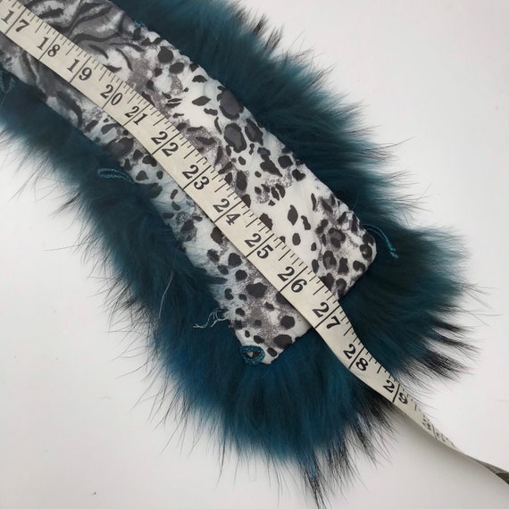 Turquoise Women's Collar real polar fox fur festi… - image 3