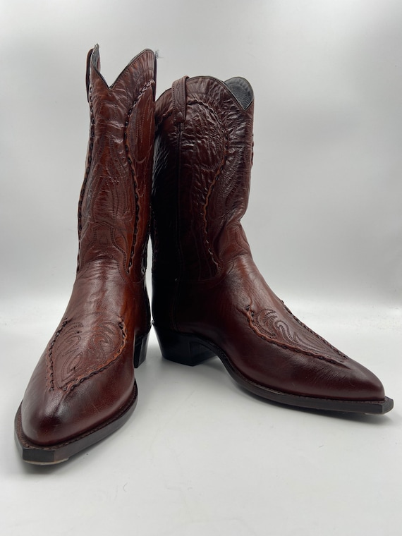 Dark cowboy boots, dark brown cowboy boots man siz