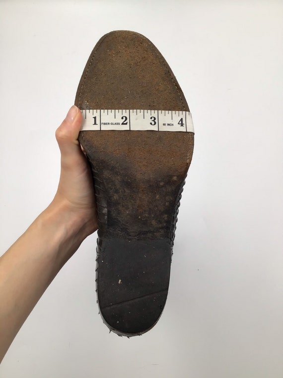 Dark gray men's boots from real python leather vi… - image 8