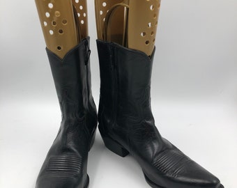 ヴィンテージ ソノラ ブラックレザー ローパーブーツ - メンズ