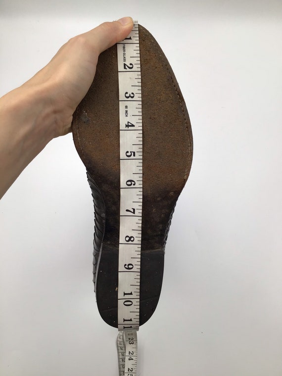 Dark gray men's boots from real python leather vi… - image 7