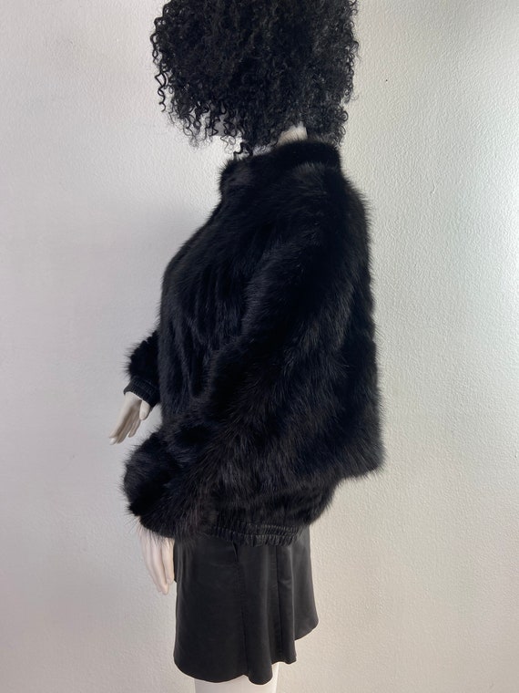 Dark brown womens coat from real mink fur casual … - image 2