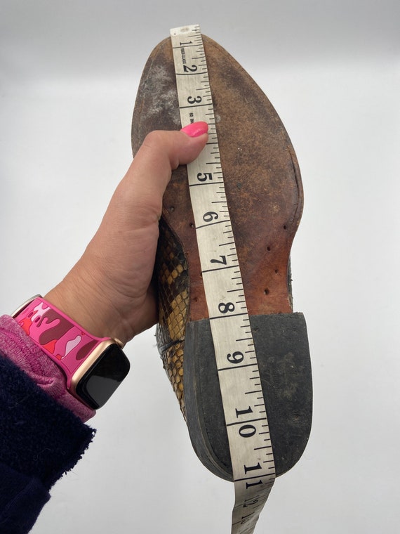 Beige and black men's boots from real python leat… - image 8