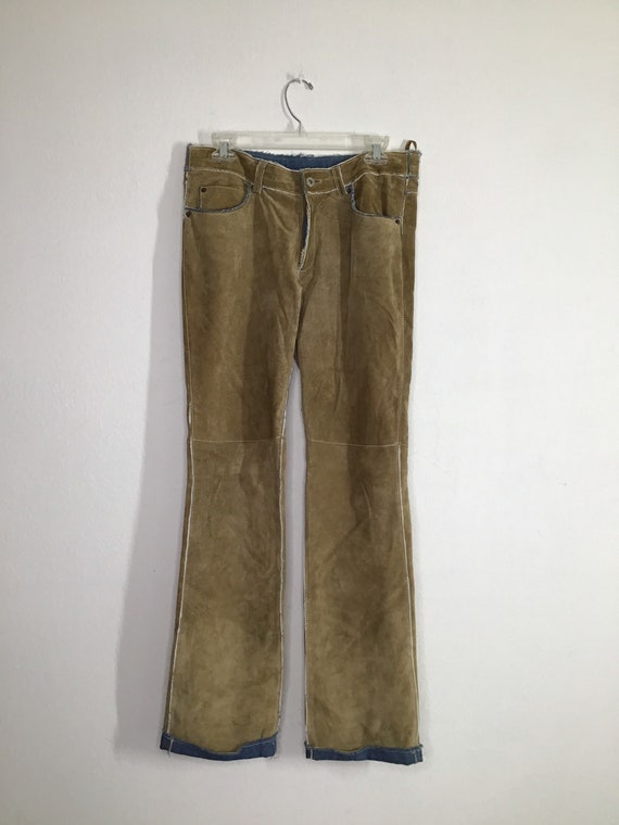 Beige suede woman’s pants M