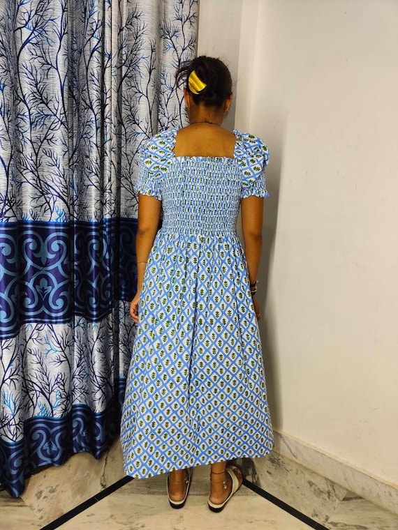 Nap Dress, Mille Cate Dress ,hand Block Printed Bridesmaid