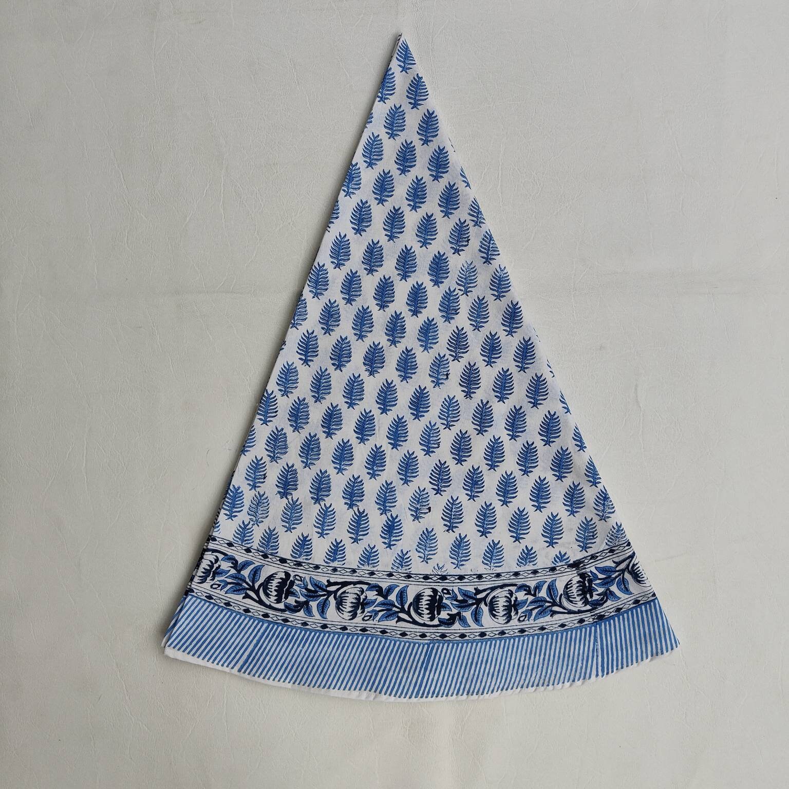 Blue and White Hand Block Print Tablecloth Table Cover India Etsy