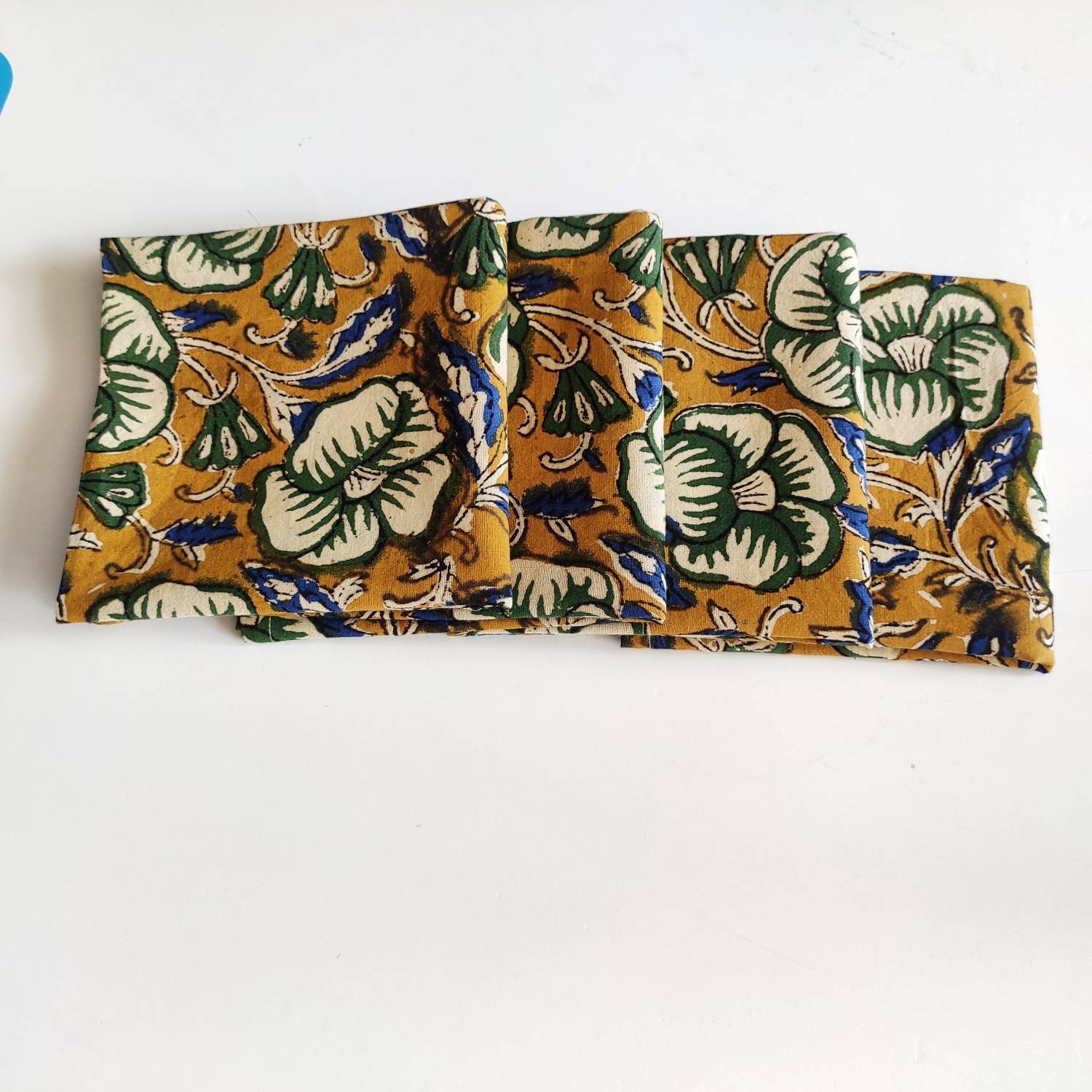 Cotton Dinner Napkins Indian Cotton Napkins Hand Printed Etsy Sweden