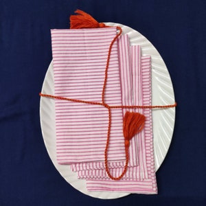 Cotton Napkin, Fabric Face Mask, Facemask, Dinner Cocktail Cloth Table Printed Napkin Set of 4,Bandana Wedding gifts, 20 X 20 inches