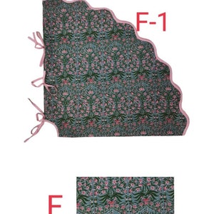 Christmas Scalloped piping green TREE skirt, printed tree skirt, striped tartan tree skirt, Christmas tree skirt image 10