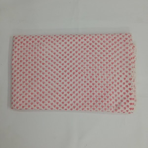 Light Pink Heart 100% Cotton Quilting Fabric by the yard, India Block Print Fabric, fabric for Duvet Covers, Curtains, Dresses