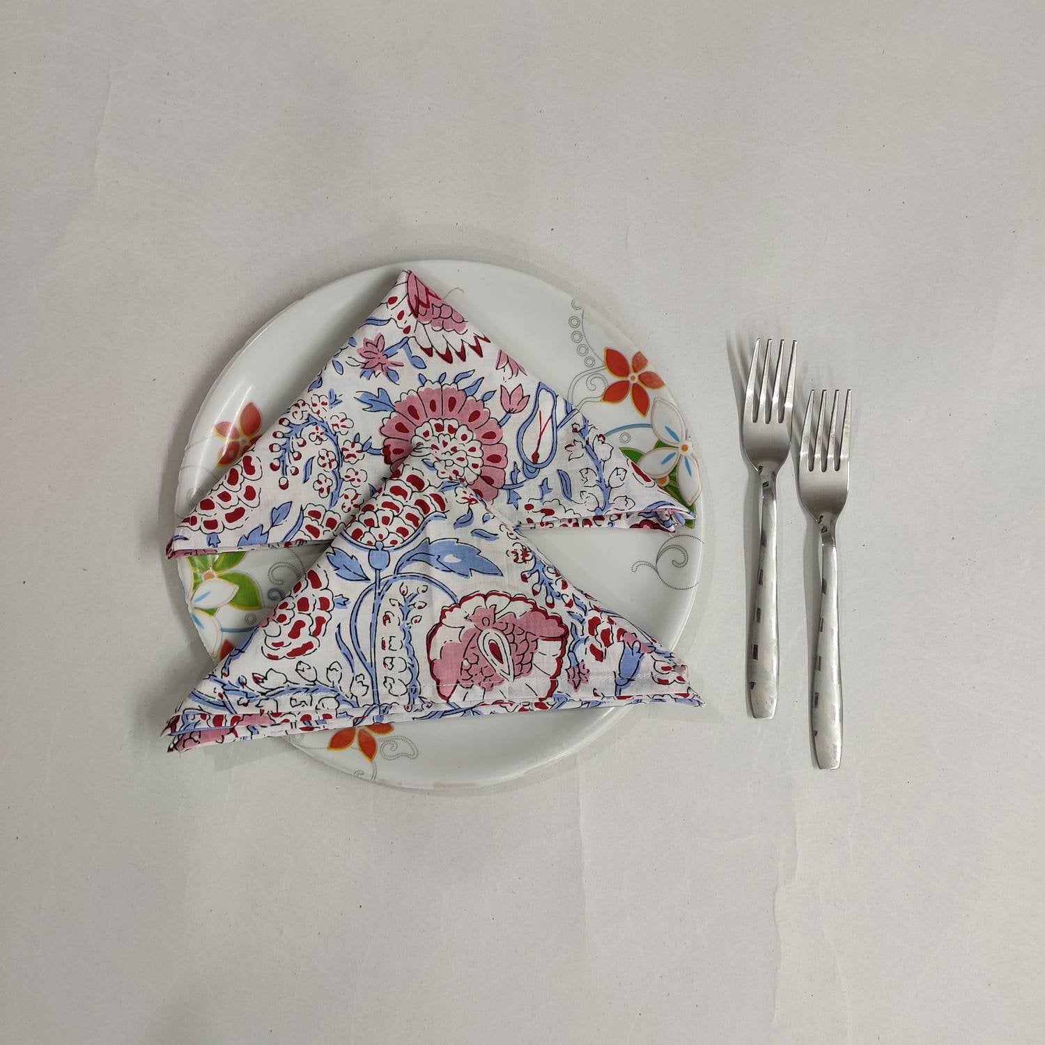 Indian Block Print indian cotton napkins hand printed Etsy