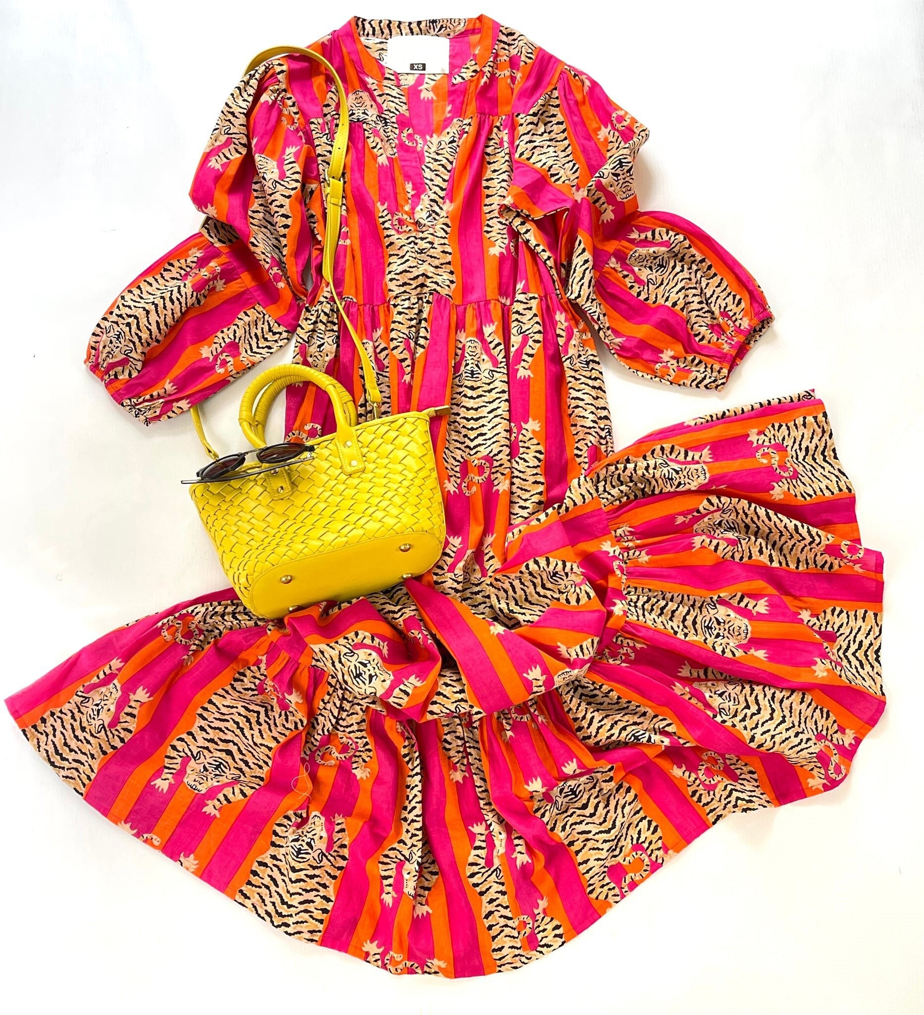 orange tiger dress Girls: At This Time Orange Tiger Print Dress, (12/14) - The Mint Julep Boutique