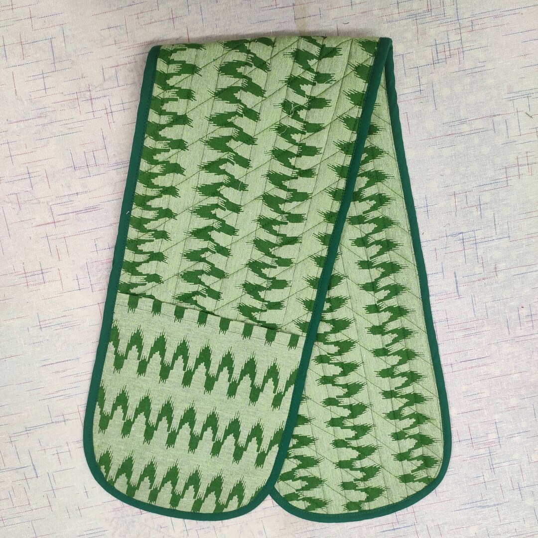 Handmade Double Oven Gloves Heavy Woven Material and Heat Etsy