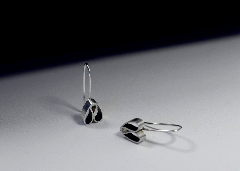 Earrings Jewellery Dangle Earrings Sterling Silver Earrings Silver Earrings Minimalist Earrings Gift For Her Heart Earrings Silver Jewellery