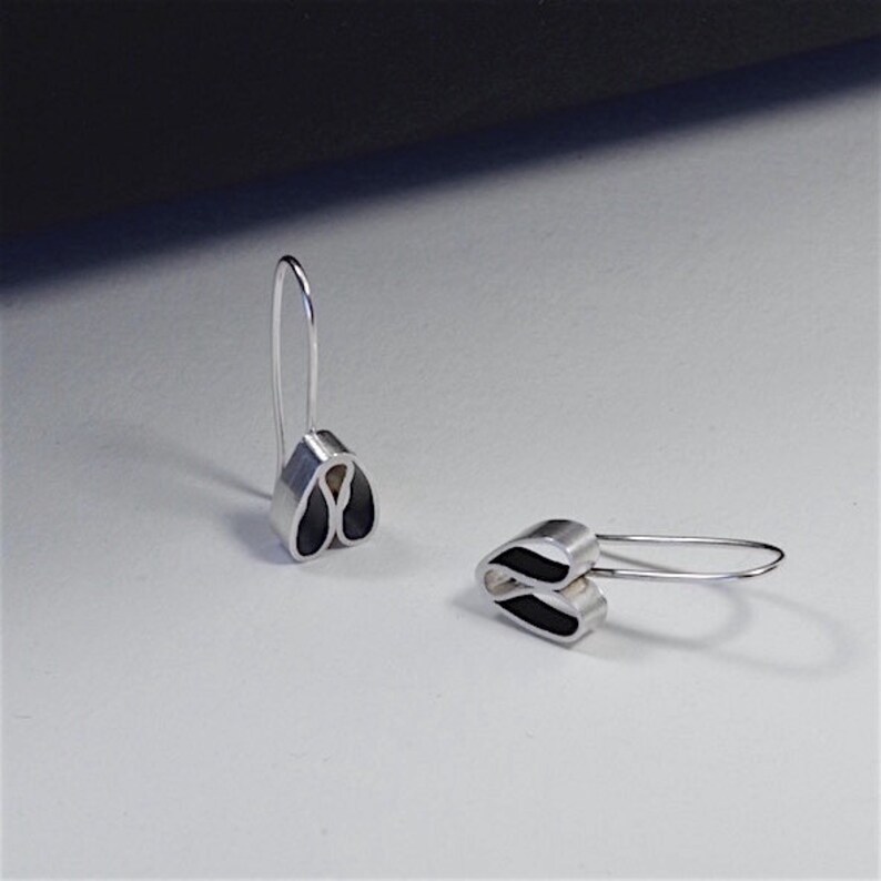 Earrings Jewellery Dangle Earrings Sterling Silver Earrings Silver Earrings Minimalist Earrings Gift For Her Heart Earrings Silver Jewellery
