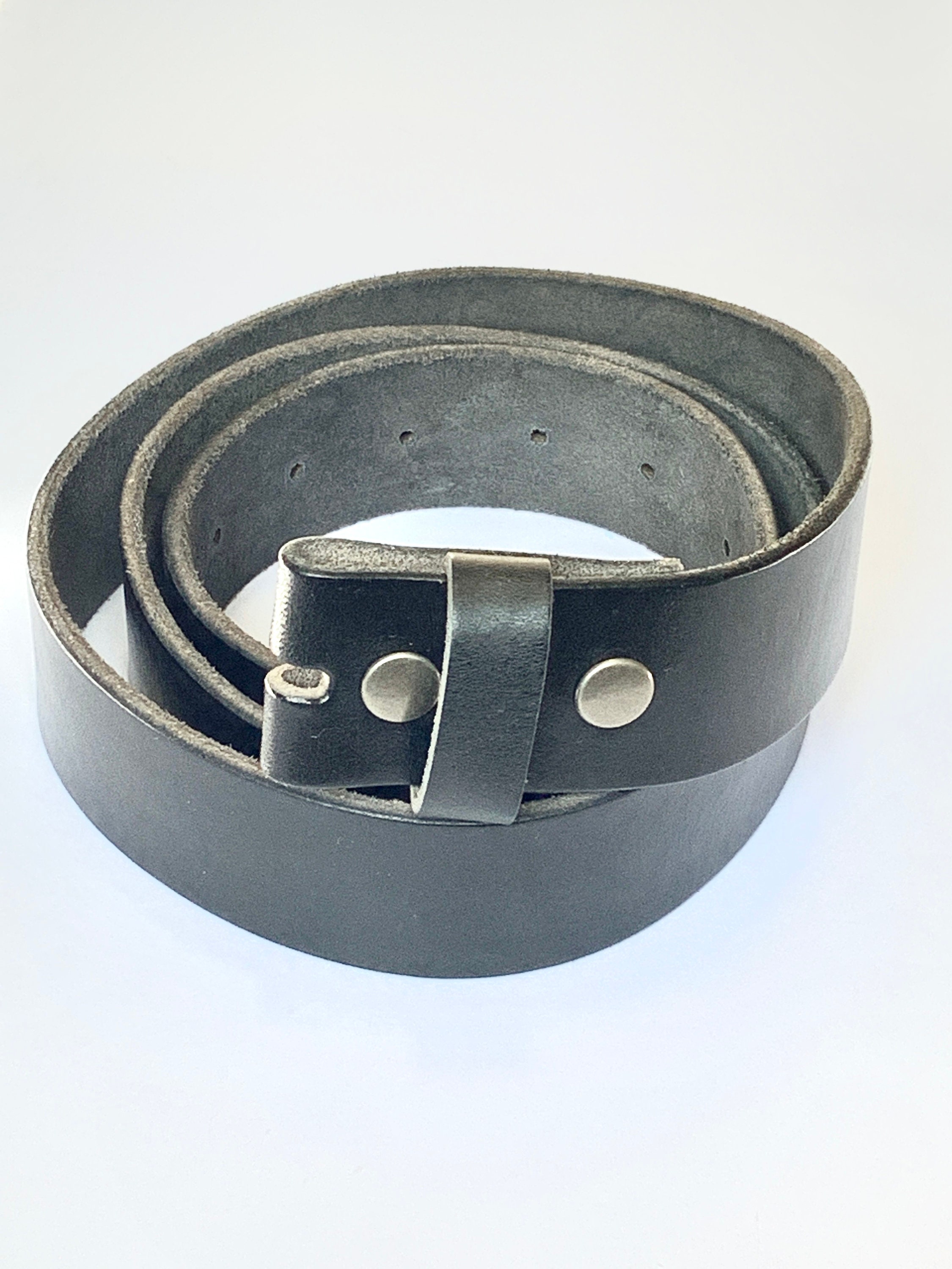 Black Premium Fullgrain Leather Belt Cowhide Leather Etsy UK