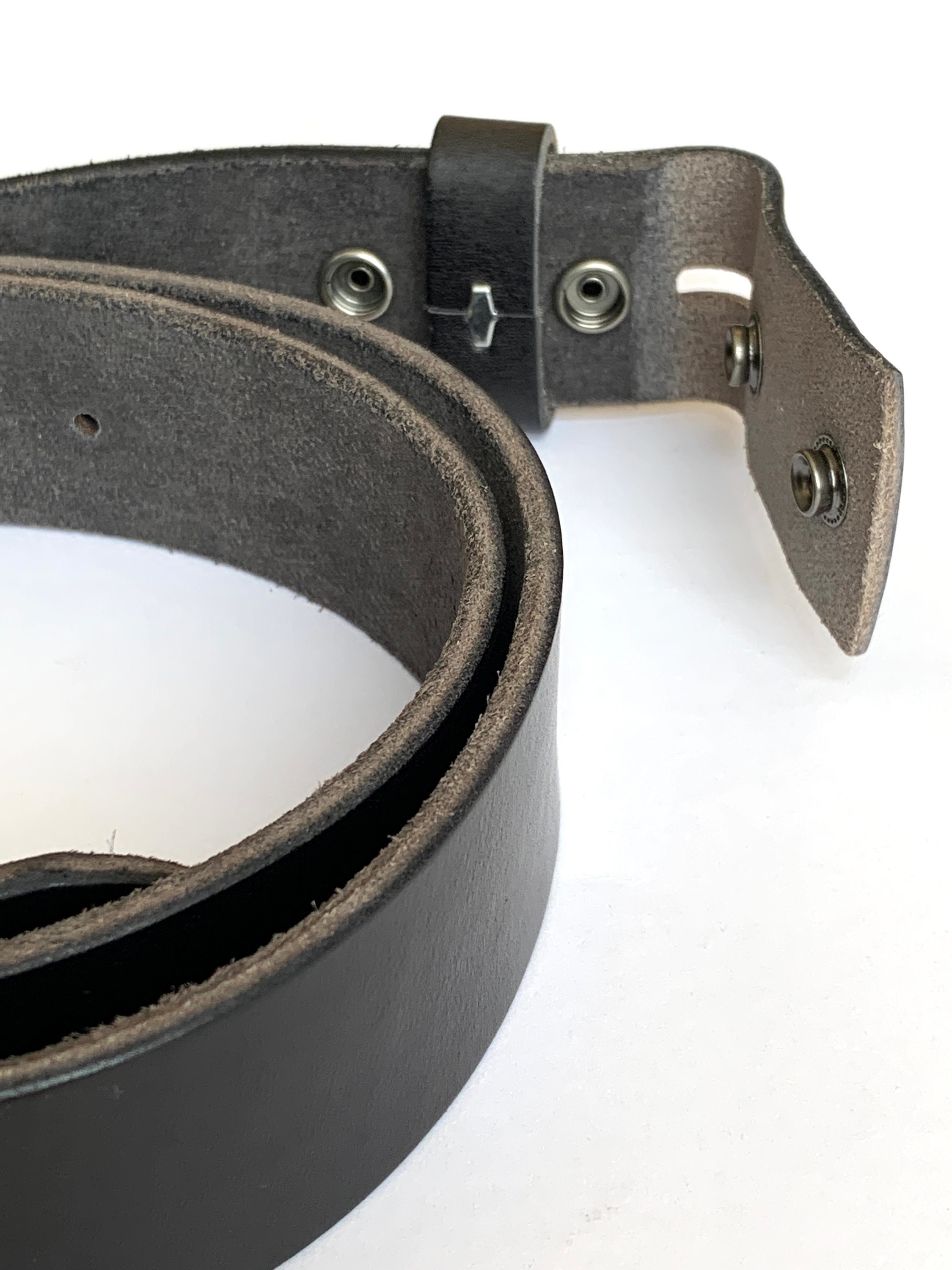 Black Premium Fullgrain Leather Belt Cowhide Leather Etsy UK