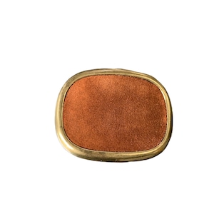 Brown Suede Belt Buckle For Interchangeable Belt, Gift for Her, Buckle for Belt, Belt Buckle for Women, Replacement Buckle
