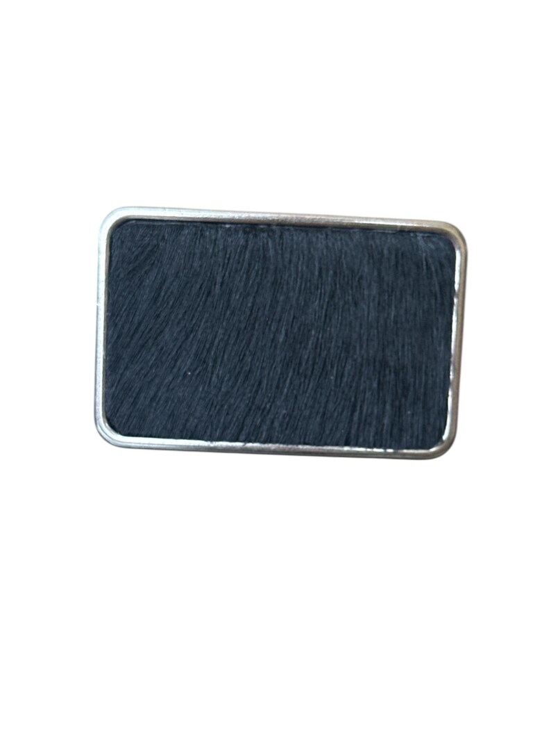 Belt Buckle with black hair