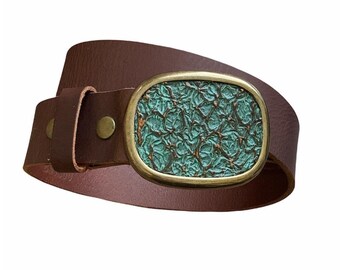 New Turqouise belt buckle fits 1.5 belt Metal Accessories | New Turqouise Belt Buckle Fits 15 Belt Metal  main image 2