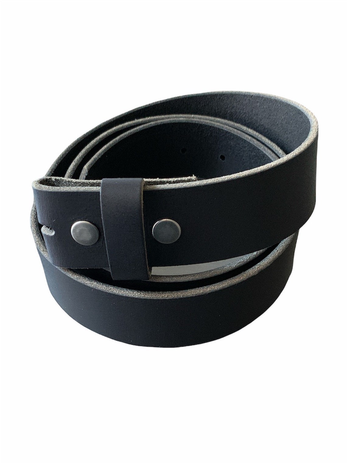 Black Full-grain Leather Belt Interchangeable Snap Belt - Etsy