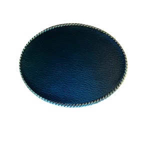 Large Black Leather Belt Buckle, Removable Rope Buckle for Belt, Buckle to Attach to Belt, Buckle for Men