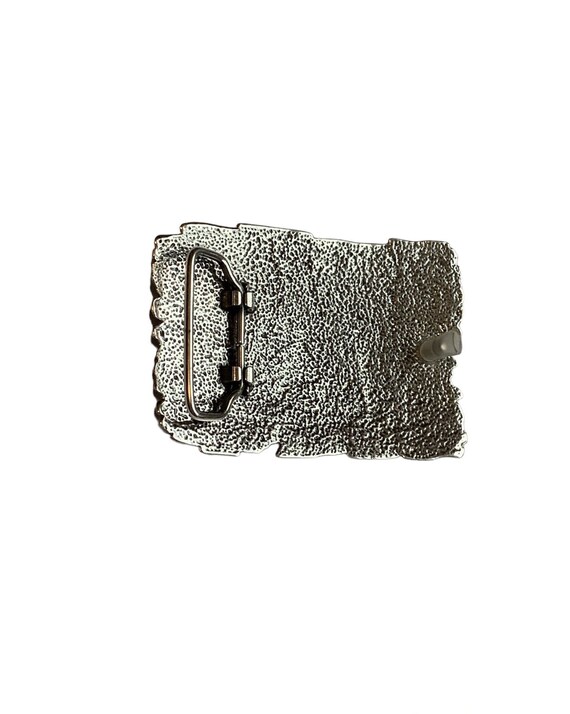 Engraved Eagle Antique Silver Western Belt Buckle: Fits 1.5  display picture 2