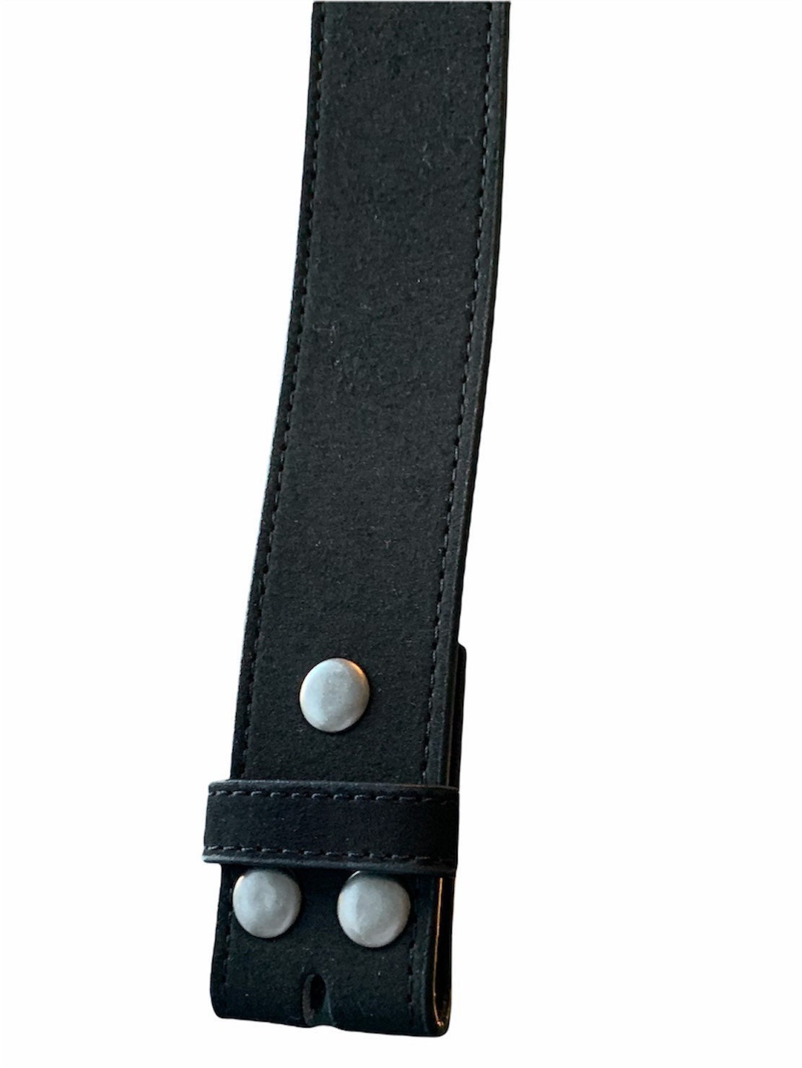 Black Suede Interchangeable Snap Belt 1.5 Inches Wide Belt Etsy