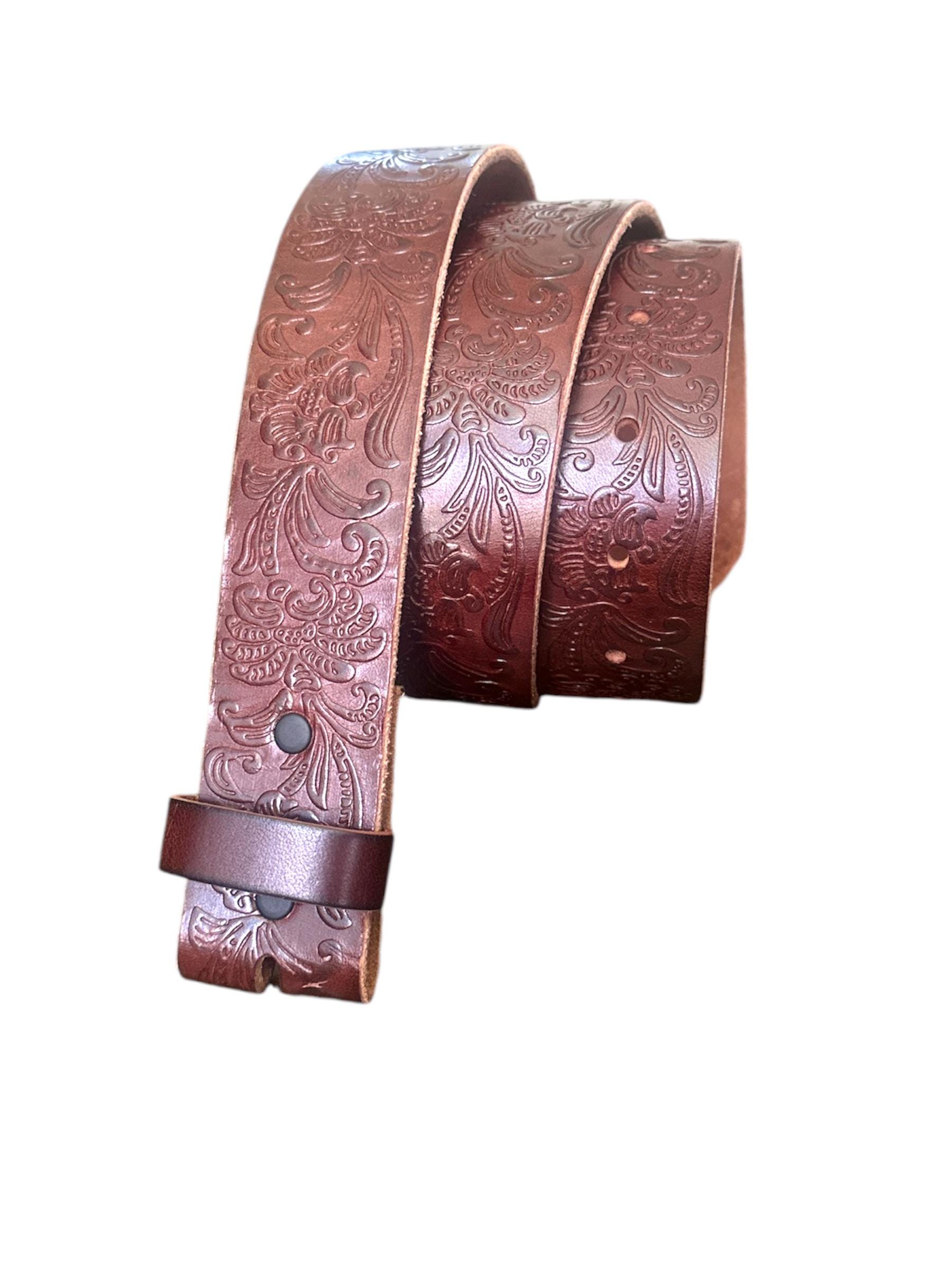Genuine Leather Triple Snap Interchangeable Buckle Western Belt Ariat Triple Stitched Leather Belt - Reg & Big | Sheplers main image 4