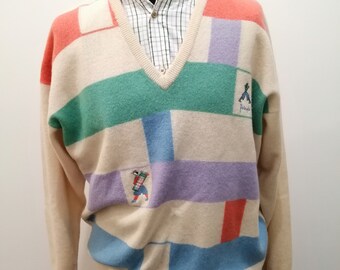 retro pringle jumpers