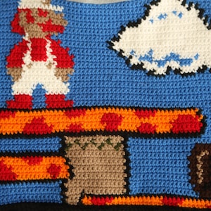 Super Mario Bros. Inspiriert Pfropfen Decke Quadrat Szene 2