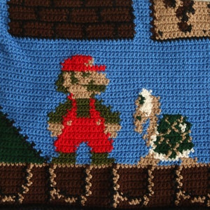 Super Mario Bros. Inspiriert Pfropfen Decke Quadrat Szene 1